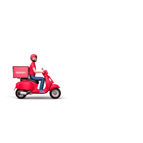 Baboon Delivery Sticker