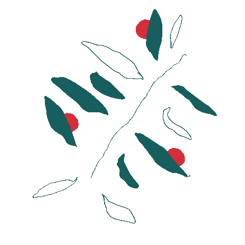 Leaves Branch Sticker by Zero Waste & Sustainability School