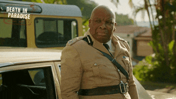 deathinparadiseofficial judging death in paradise commissioner selwyn patterson GIF