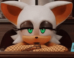 Staring Rouge The Bat GIF