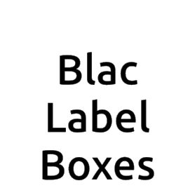 Blac Label Boxes Sticker