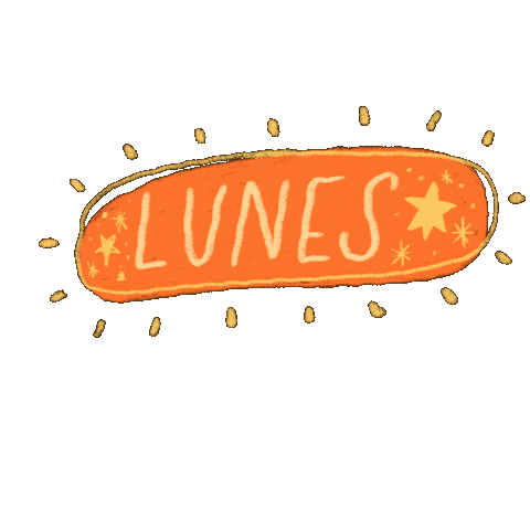 Orange Monday Sticker