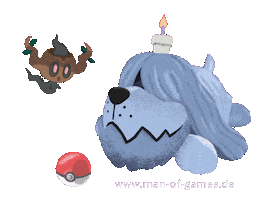 Pokemon Hund Sticker by Man of Games