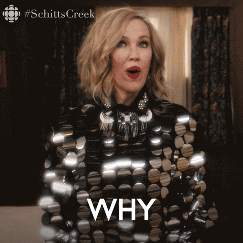 Why Do That Schitts Creek GIF by CBC - Find & Share on GIPHY