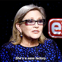 sassy carrie fisher GIF