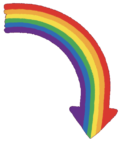 Rainbow Arrow Sticker