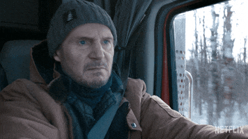 Driving Liam Neeson GIF by NETFLIX