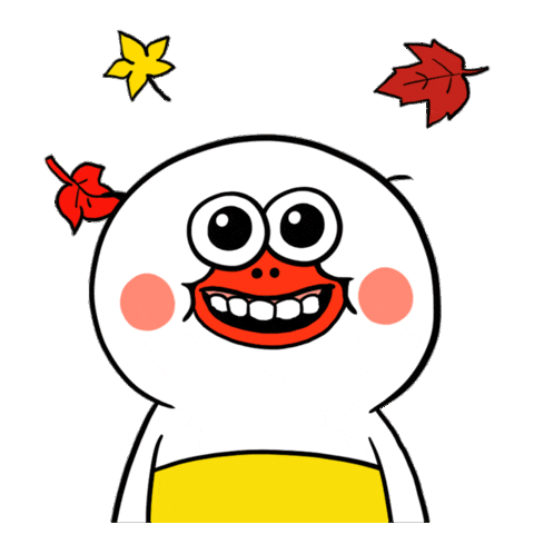 Autumn Smile Sticker by kwaesam
