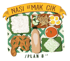 Eat Nasi Lemak Sticker by Plan B 3.0