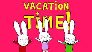 Happy Summer Vacation GIF by Simon Super Rabbit