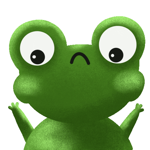 Sad Frog Sticker