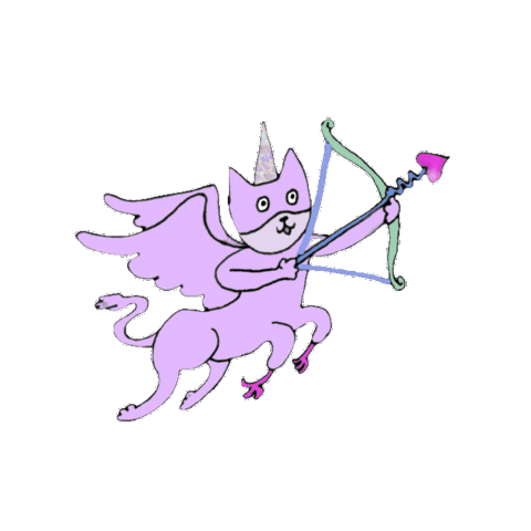 Cat Angel Sticker
