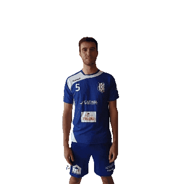 Handball Bluewhitedynamite Sticker by Handbalclub Izegem