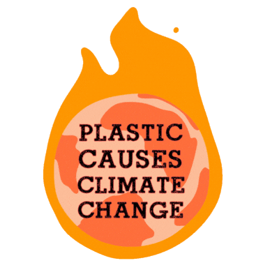 Climate Change Plastic Pollution Sticker by Trash Hero World