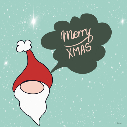 Happy Christmas Illustration GIF