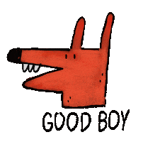 Good Boy Dog Sticker by Zach Smith