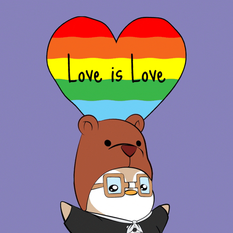 Love Is Love Rainbow GIF by Pudgy Penguins