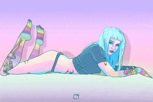 sexy girl psychedelia GIF by Phazed