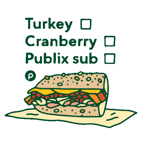 Submarine Sandwich Cheese Sticker by Publix
