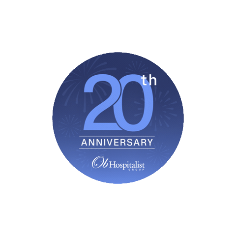 20Years Sticker by Ob Hospitalist Group