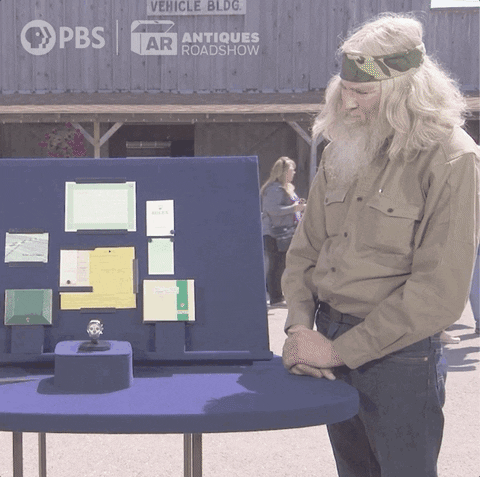 Collapse Reaction GIF by ANTIQUES ROADSHOW | PBS