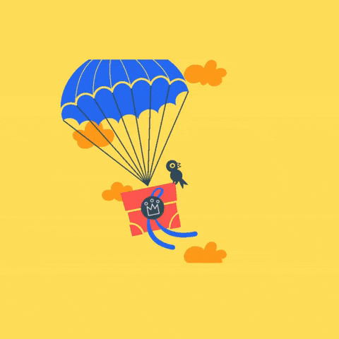 Quotes Parachute GIF by Learner Circle