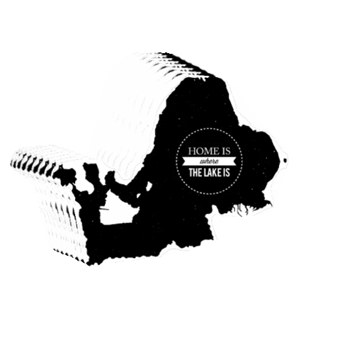 Home is where the lake is Sticker