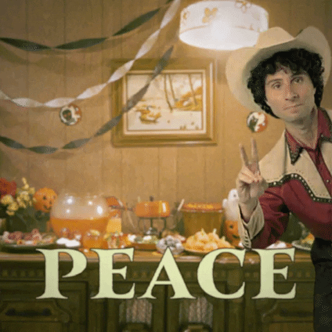 Costume Party Peace GIF by Halloween Party
