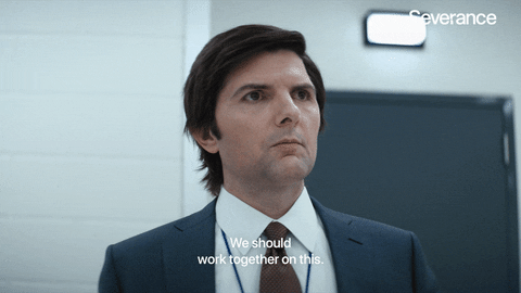 Looking Around Adam Scott GIF by Apple TV+ - Find & Share on GIPHY