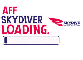Aff Sticker by Skydive Warszawa
