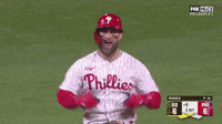 High Five Philadelphia Phillies GIF by MLB - Find & Share on GIPHY