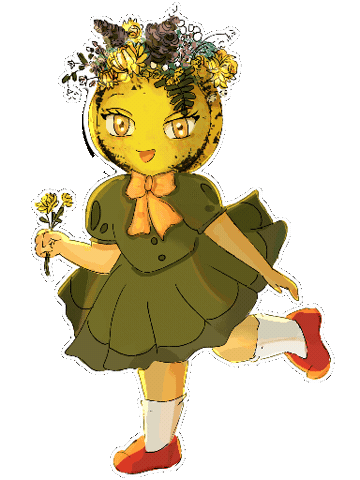 Halloween Flower Sticker