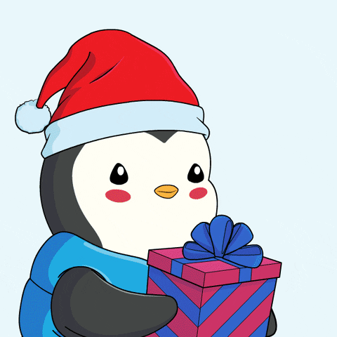 Happy Santa Claus GIF by Pudgy Penguins
