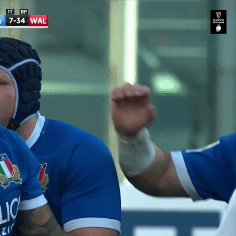 Italy Rugby GIF by Guinness Six Nations