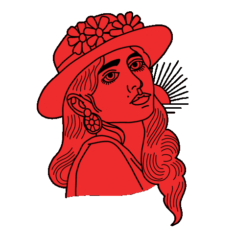 Lady In Red Girl Crying Sticker by Love Tattoos