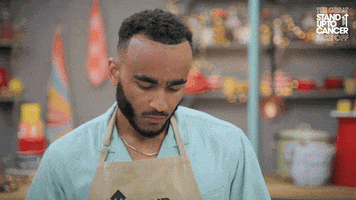 Hungry React GIF by The Great British Bake Off