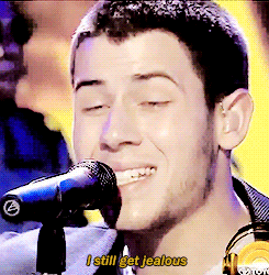 Jealous Nick Jonas GIF