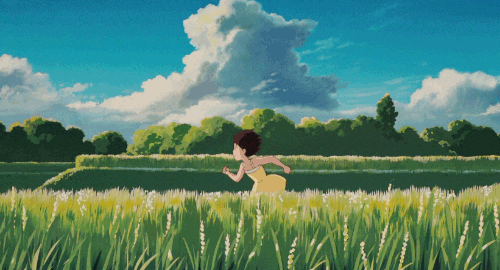 Dancing Flowers And Leaves Scenery Anime Aesthetic GIF  GIFDBcom