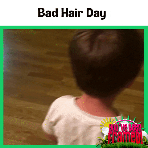 #ybf #youve been framed #bad hair day #funny kid #cute GIF by You've Been Framed!