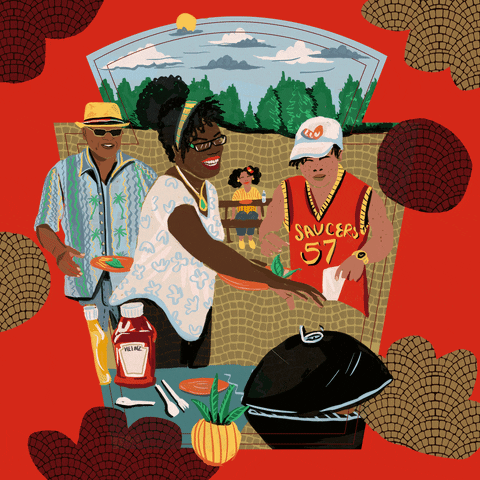 Grilling African American GIF by Leeyamakesnoise