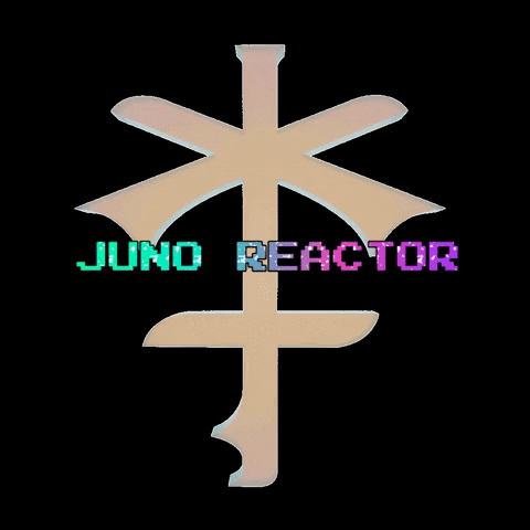 JunoReactor psychedelic band concert cross GIF