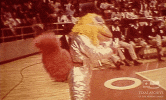 College Basketball Mascot GIF by Texas Archive of the Moving Image