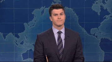 Colin Jost Shrug GIF by Saturday Night Live