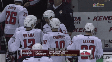washington capitals hugs GIF by NHL