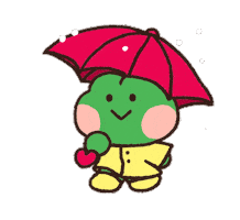 Rain Umbrella Sticker by LINE FRIENDS
