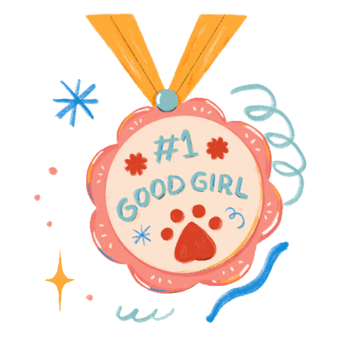 Good Girl Pup Sticker by chenny aviana