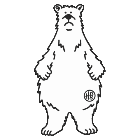 In Love Bear Sticker by HeapsGood Packaging