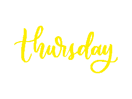 Calligraphy Thursday Sticker