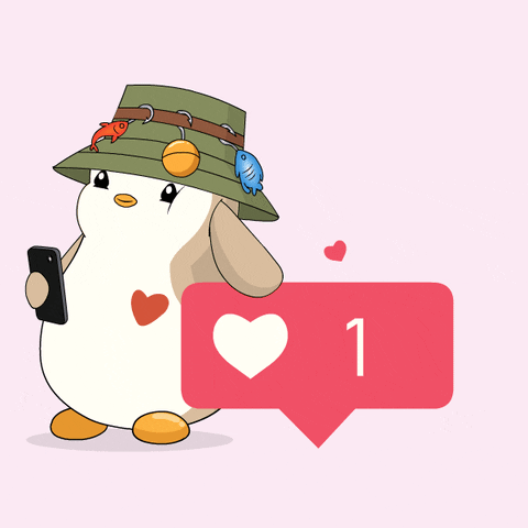 Social Media Love GIF by Pudgy Penguins