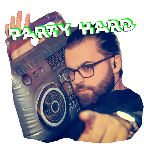 Party Luca Sticker by Trischli